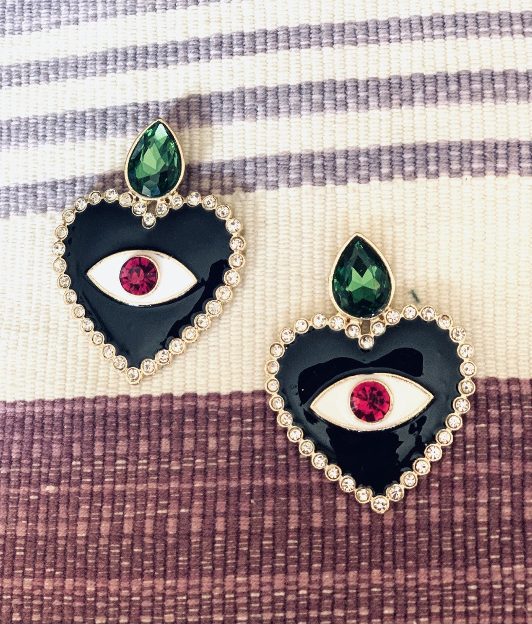 Sacred heart earrings