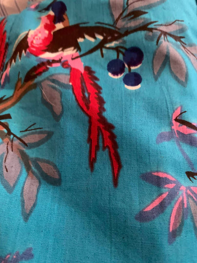 Sweet bird aqua blue long  pijamas