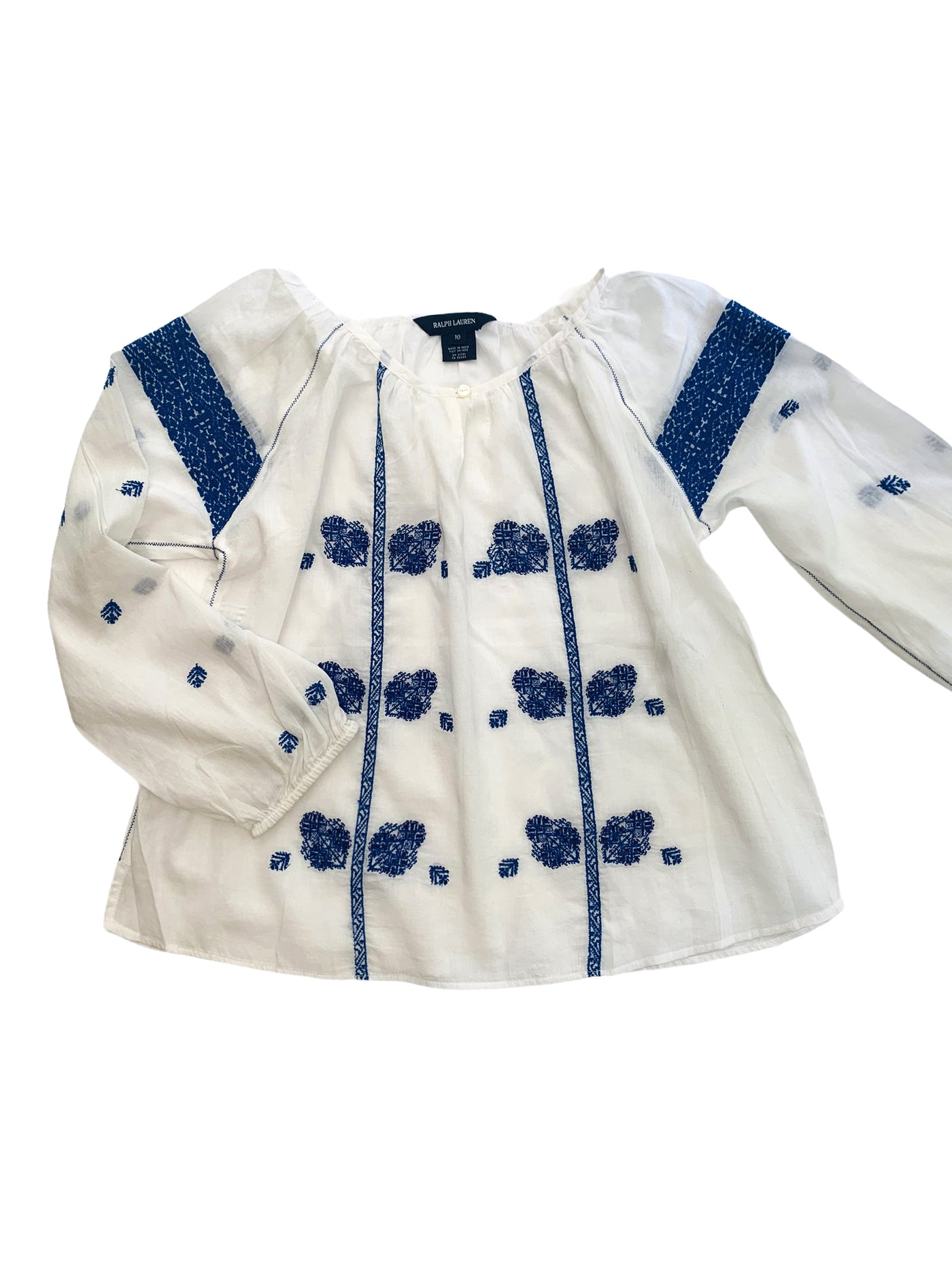 Vintage Romanian Embroidered blouse Kids