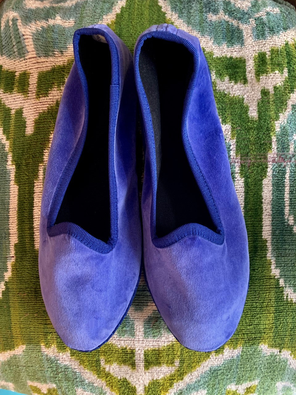 Lavender Veneziane velvet shoes