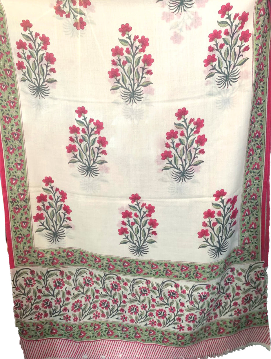 Poppy flower shawl